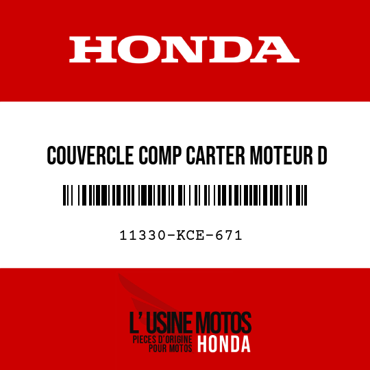 image de 11330-KCE-671 COUVERCLE COMP CARTER MOTEUR D