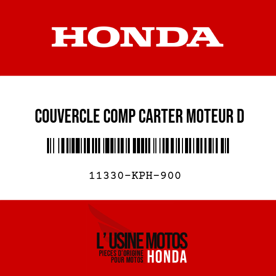 image de 11330-KPH-900 COUVERCLE COMP CARTER MOTEUR D