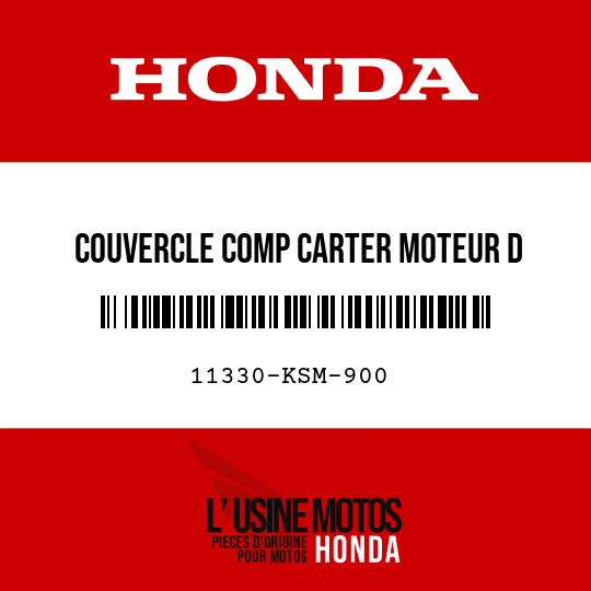 image de 11330-KSM-900 COUVERCLE COMP CARTER MOTEUR D