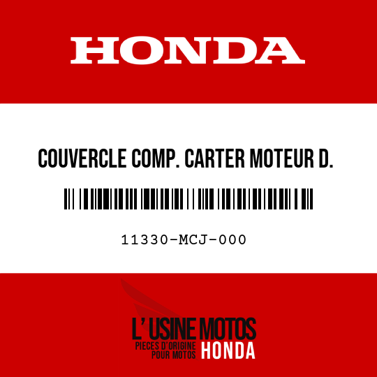 image de 11330-MCJ-000 COUVERCLE COMP. CARTER MOTEUR D.