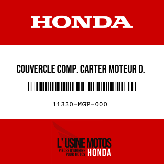 image de 11330-MGP-000 COUVERCLE COMP. CARTER MOTEUR D.