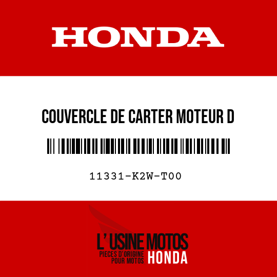 image de 11331-K2W-T00 COUVERCLE DE CARTER MOTEUR D