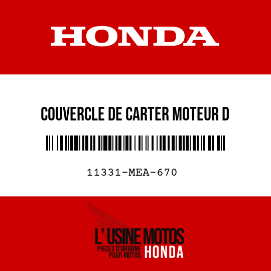 image de 11331-MEA-670 COUVERCLE DE CARTER MOTEUR D