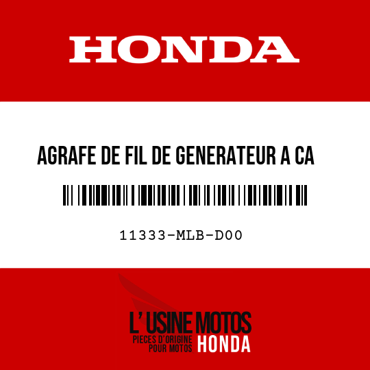 image de 11333-MLB-D00 AGRAFE DE FIL DE GENERATEUR A CA