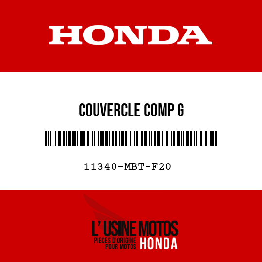 image de 11340-MBT-F20 COUVERCLE COMP G