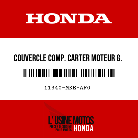 image de 11340-MKE-AF0 COUVERCLE COMP. CARTER MOTEUR G.