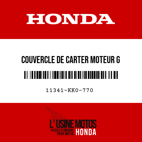 image de 11341-KK0-770 COUVERCLE DE CARTER MOTEUR G