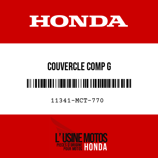 image de 11341-MCT-770 COUVERCLE COMP G