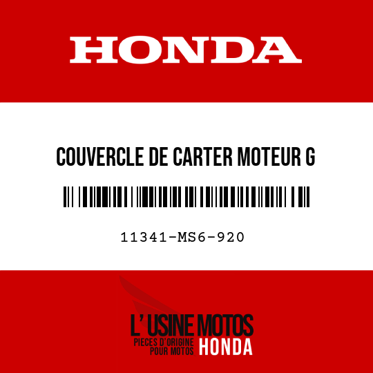 image de 11341-MS6-920 COUVERCLE DE CARTER MOTEUR G
