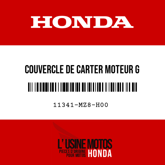 image de 11341-MZ8-H00 COUVERCLE DE CARTER MOTEUR G