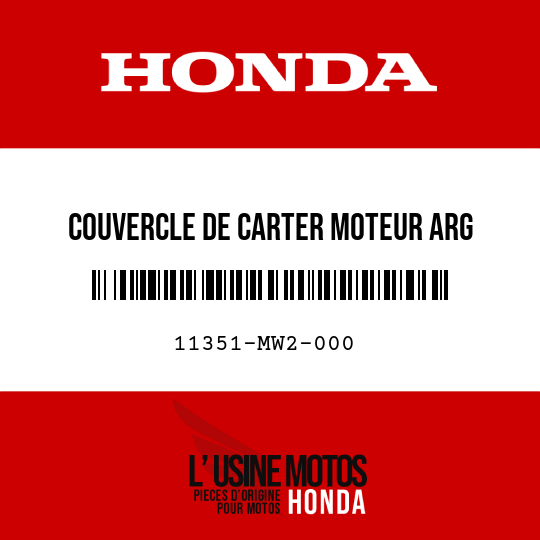 image de 11351-MW2-000 COUVERCLE DE CARTER MOTEUR ARG