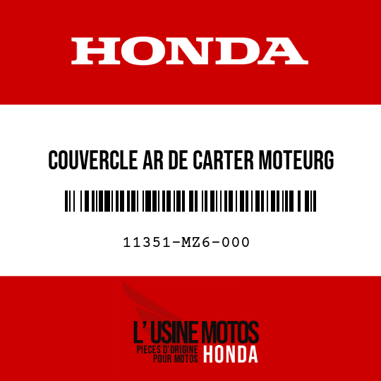 image de 11351-MZ6-000 COUVERCLE AR DE CARTER MOTEURG