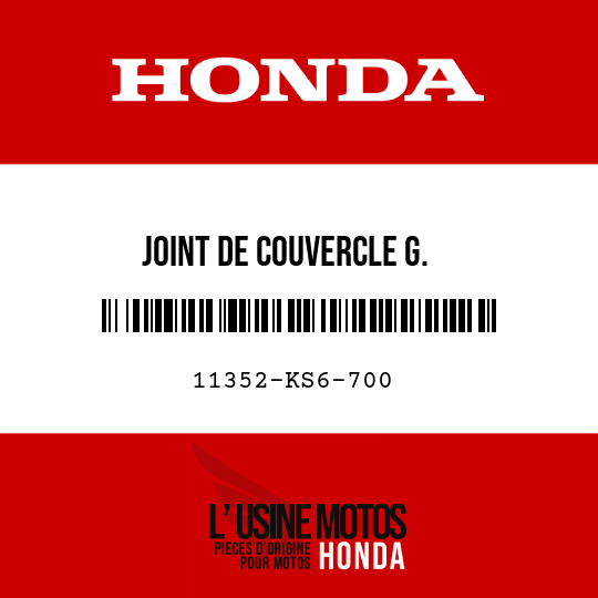 image de 11352-KS6-700 JOINT DE COUVERCLE G.