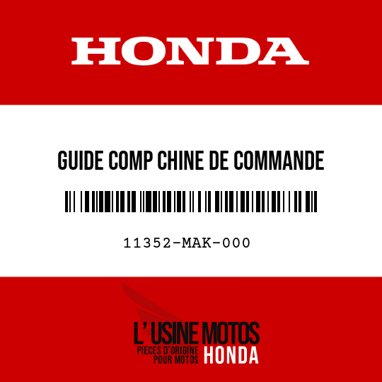 image de 11352-MAK-000 GUIDE COMP CHINE DE COMMANDE DECOMPRESSION