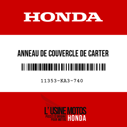 image de 11353-KA3-740 ANNEAU DE COUVERCLE DE CARTER MOTEUR G.