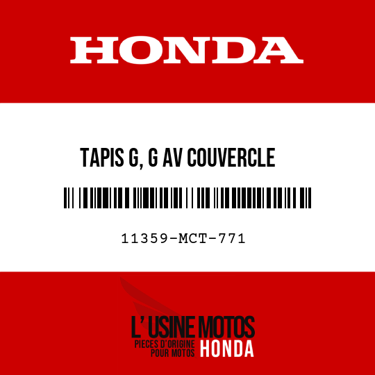 image de 11359-MCT-771 TAPIS G, G AV COUVERCLE