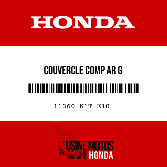 image de 11360-K1T-E10 COUVERCLE COMP AR G