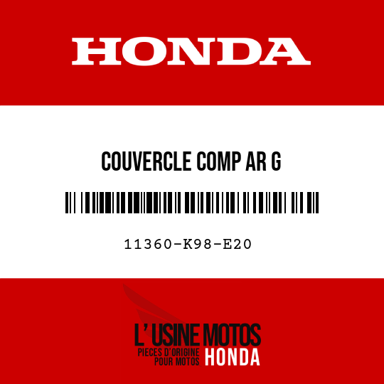 image de 11360-K98-E20 COUVERCLE COMP AR G