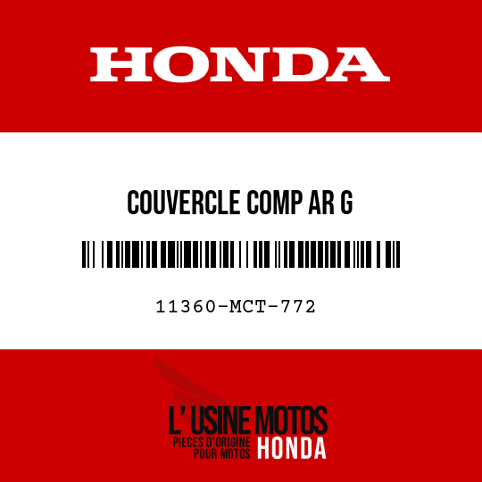 image de 11360-MCT-772 COUVERCLE COMP AR G