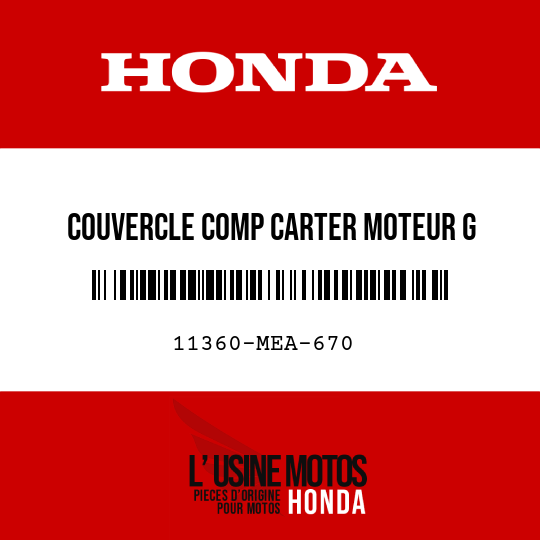 image de 11360-MEA-670 COUVERCLE COMP CARTER MOTEUR G