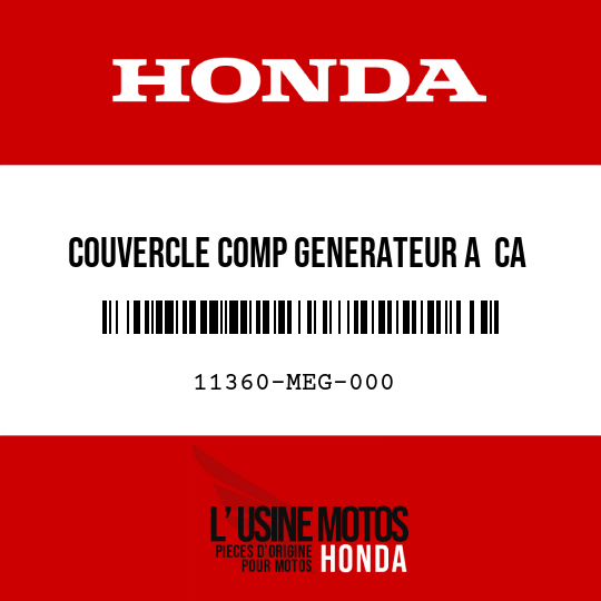 image de 11360-MEG-000 COUVERCLE COMP GENERATEUR A  CA
