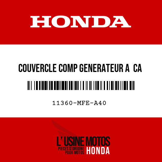 image de 11360-MFE-A40 COUVERCLE COMP GENERATEUR A  CA