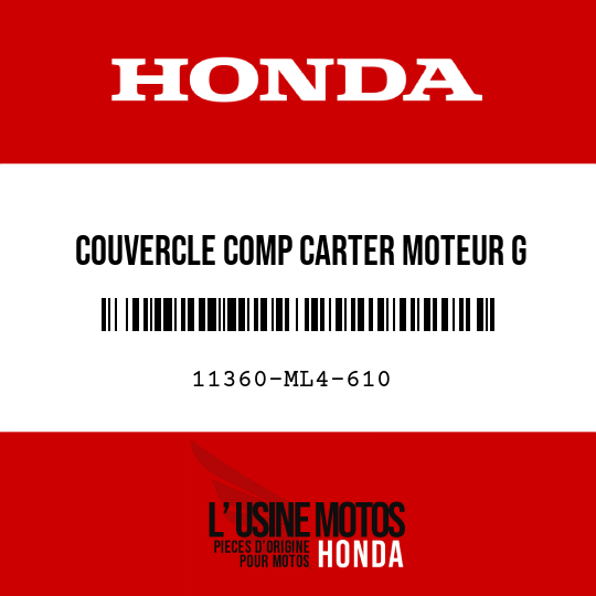 image de 11360-ML4-610 COUVERCLE COMP CARTER MOTEUR G