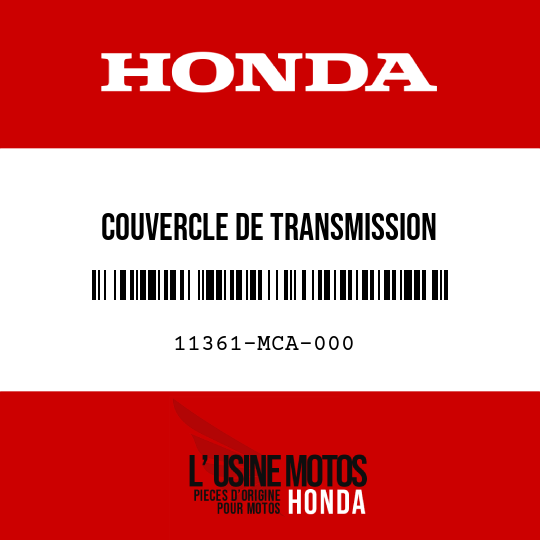 image de 11361-MCA-000 COUVERCLE DE TRANSMISSION