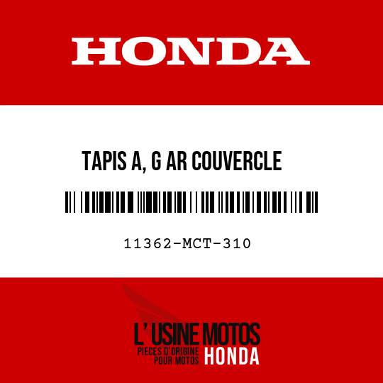 image de 11362-MCT-310 TAPIS A, G AR COUVERCLE
