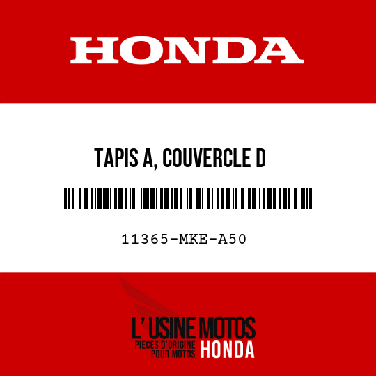 image de 11365-MKE-A50 TAPIS A, COUVERCLE D
