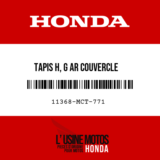 image de 11368-MCT-771 TAPIS H, G AR COUVERCLE