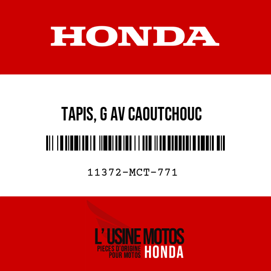 image de 11372-MCT-771 TAPIS, G AV CAOUTCHOUC