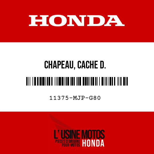image de 11375-MJP-G80 CHAPEAU, CACHE D.