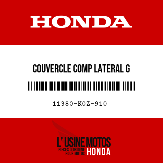 image de 11380-K0Z-910 COUVERCLE COMP LATERAL G
