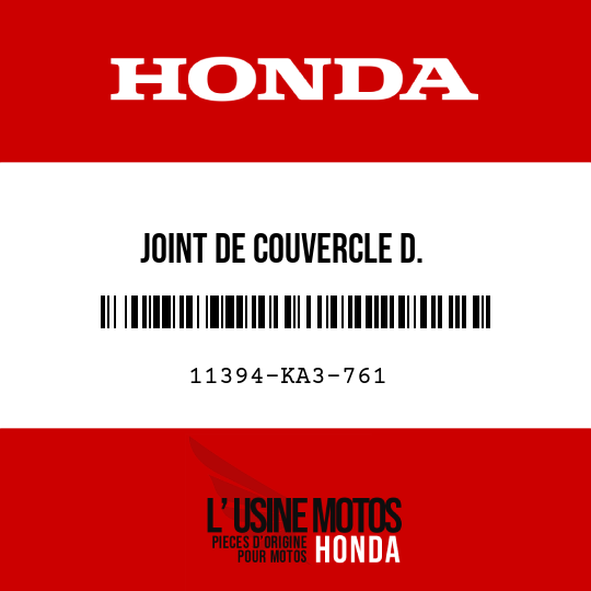image de 11394-KA3-761 JOINT DE COUVERCLE D.