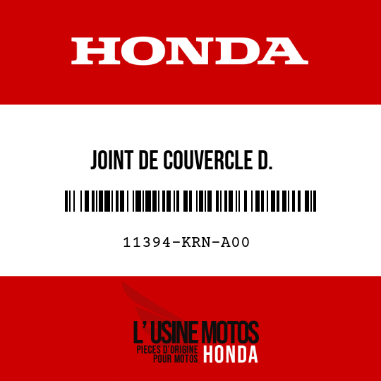 image de 11394-KRN-A00 JOINT DE COUVERCLE D.
