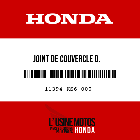 image de 11394-KS6-000 JOINT DE COUVERCLE D.