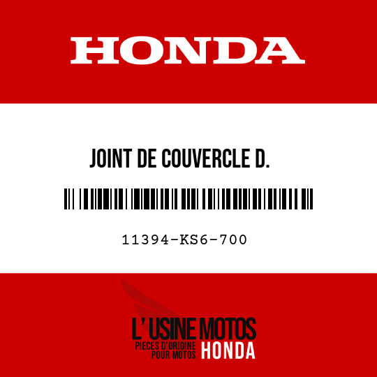image de 11394-KS6-700 JOINT DE COUVERCLE D.