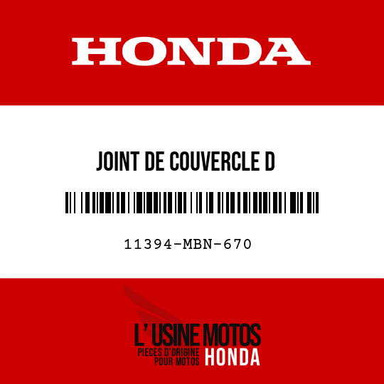 image de 11394-MBN-670 JOINT DE COUVERCLE D