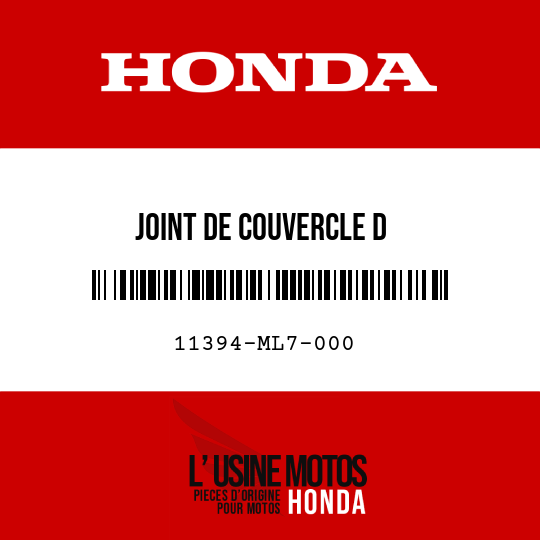 image de 11394-ML7-000 JOINT DE COUVERCLE D