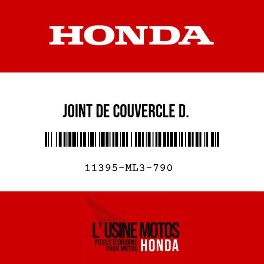 image de 11395-ML3-790 JOINT DE COUVERCLE D.