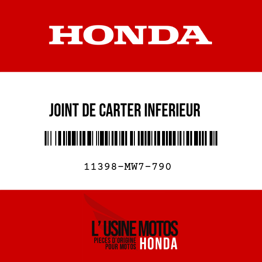 image de 11398-MW7-790 JOINT DE CARTER INFERIEUR