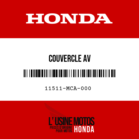 image de 11511-MCA-000 COUVERCLE AV