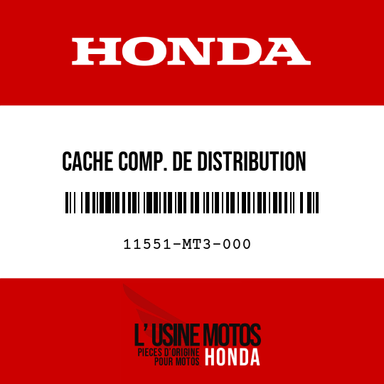 image de 11551-MT3-000 CACHE COMP. DE DISTRIBUTION