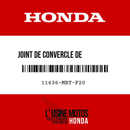 image de 11636-MBT-F20 JOINT DE CONVERCLE DE         GENERATER A CA