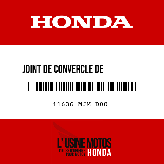 image de 11636-MJM-D00 JOINT DE CONVERCLE DE         GENERATER A CA