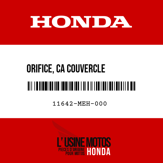 image de 11642-MEH-000 ORIFICE, CA COUVERCLE       GENERATEUR