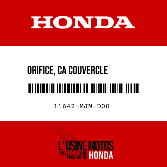 image de 11642-MJM-D00 ORIFICE, CA COUVERCLE       GENERATEUR