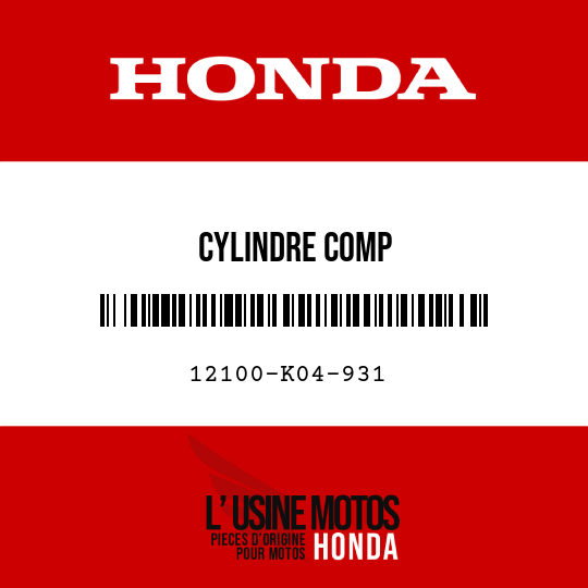image de 12100-K04-931 CYLINDRE COMP