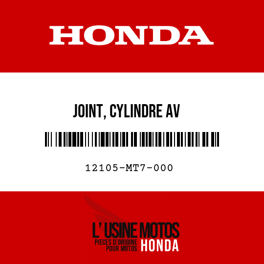 image de 12105-MT7-000 JOINT, CYLINDRE AV